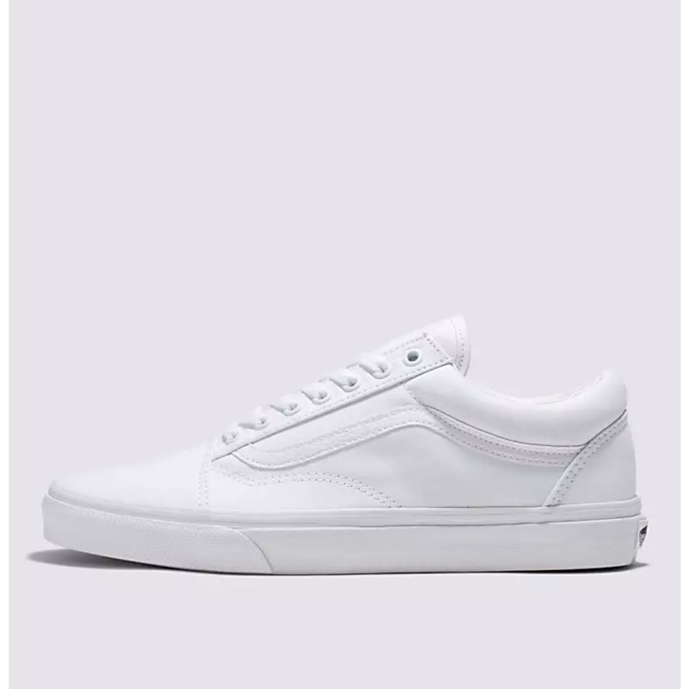 Old skool white vans